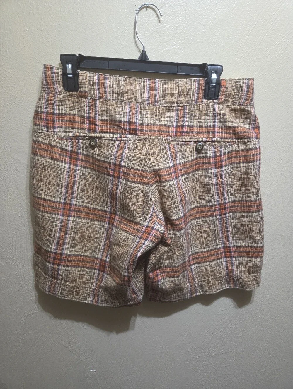 Free People Isla Plaid Shorts Size 6